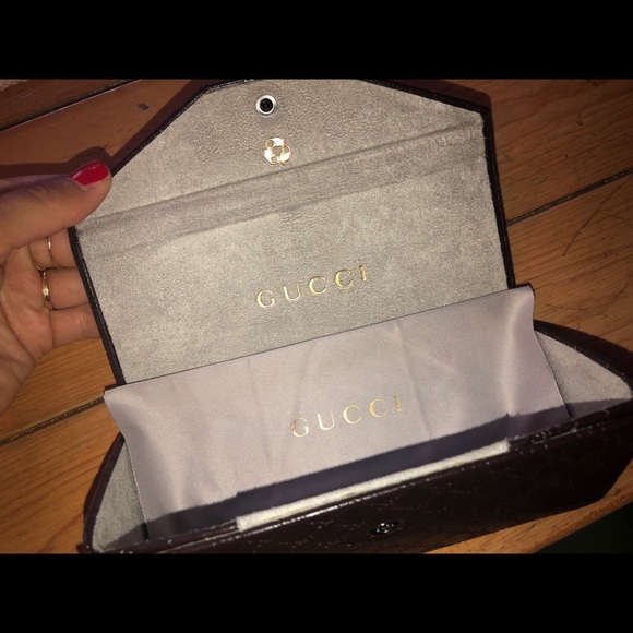 Gucci Black Bileu Square Gradient Glasses - Picture 7 of 8